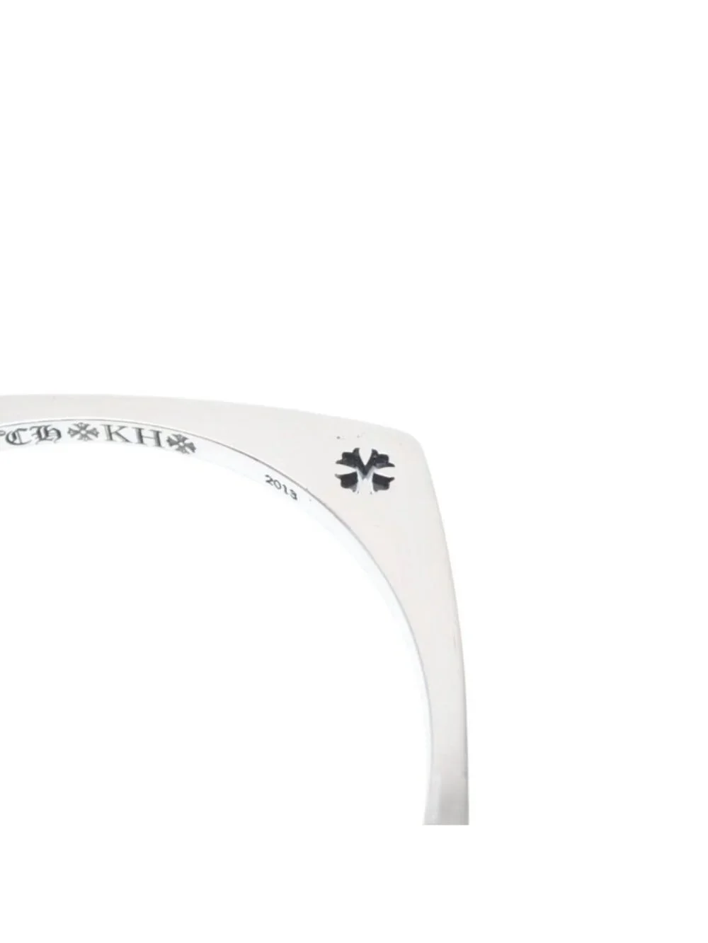 Chrome Hearts KH Square Kate Hudson Bangle CH Plus 925 Sterling Silver